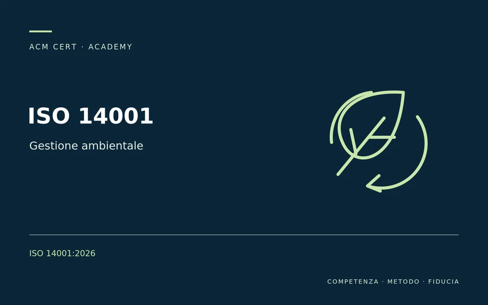 ISO 14001 — Gestione ambientale; ISO 14001:2026